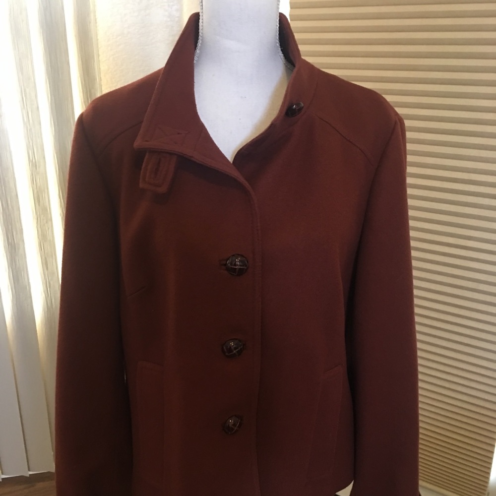 Rust wool jacket - Picture 2 of 3
